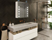 Armadietto Da Bagno Con Specchio e Illuminazione LED - L03 Emily 66,5 x 72cm #10