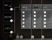 Armadietto Da Bagno Con Specchio e Illuminazione LED - L03 Emily 66,5 x 72cm #4