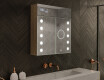 Armadietto Da Bagno Con Specchio e Illuminazione LED - L06 Emily 66,5 x 72cm