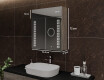 Armadietto Da Bagno Con Specchio e Illuminazione LED - L55 Emily 66,5 x 72cm #2