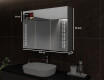 Smart Armadietto Da Bagno Con Specchio E Illuminazione LED - L55 Sarah 100 x 72cm #3