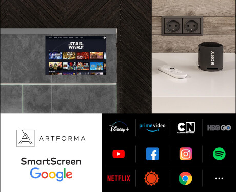 Smart Armadietto Da Bagno Con Specchio E Illuminazione LED - L55 Sarah 100 x 72cm #5