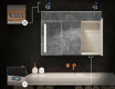 Armadietto Da Bagno Con Specchio e Illuminazione LED - L02 Emily 100 x 72cm #6