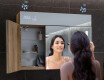 Armadietto Da Bagno Con Specchio e Illuminazione LED - L02 Emily 100 x 72cm #7