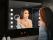 Armadietto Da Bagno Con Specchio e Illuminazione LED - L03 Emily 100 x 72cm #9