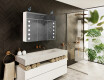 Armadietto Da Bagno Con Specchio e Illuminazione LED - L06 Emily 100 x 72cm #10
