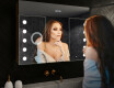 Armadietto Da Bagno Con Specchio e Illuminazione LED - L06 Emily 100 x 72cm #9