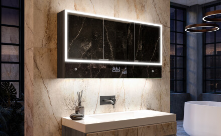Armadietto Da Bagno LED Lily - a 3 Ante 100 x 72,5cm
