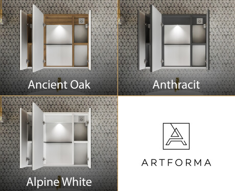 Armadietto Da Bagno LED - Clara 70 x 60cm #3