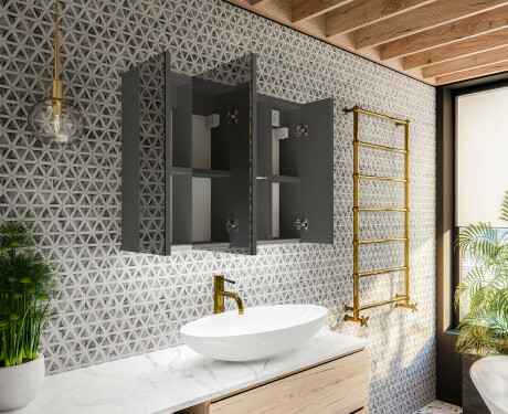 Armadietto Da Bagno LED - Clara 70 x 60cm #6