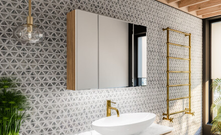 Armadietto Da Bagno LED - Clara 70 x 60cm