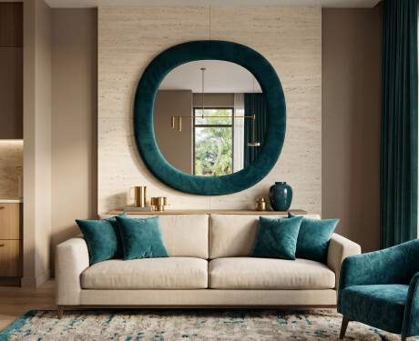 Specchio di design imbottito - Velora Arco