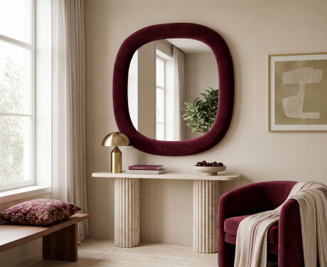 Specchio di design imbottito - Velora Arco #3