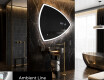 Specchio da bagno LED di forma irregolare T222 #3