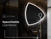 Specchio da bagno LED di forma irregolare T222 #4