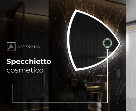 Specchio da bagno LED di forma irregolare T222 #4