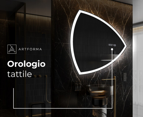 Specchio da bagno LED di forma irregolare T222 #7
