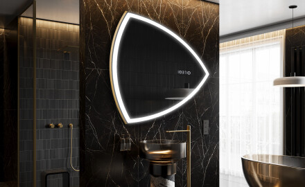 Specchio da bagno LED di forma irregolare T222