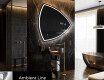 Specchio da bagno LED di forma irregolare T223 #3