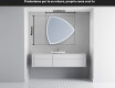 Specchio da bagno LED di forma irregolare T223 #5