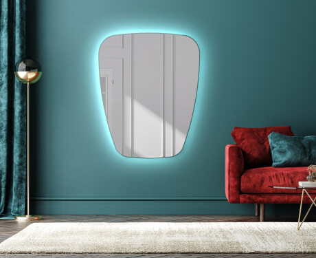 Specchio da bagno LED di forma irregolare Z221