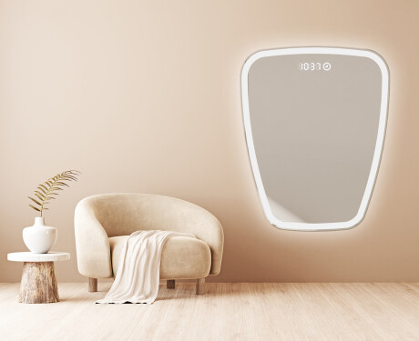 Specchio da bagno LED di forma irregolare Z222 #4