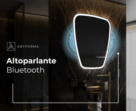 Specchio da bagno LED di forma irregolare Z222 #5