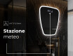 Specchio da bagno LED di forma irregolare Z222 #6