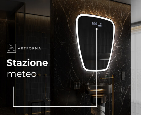 Specchio da bagno LED di forma irregolare Z222 #6
