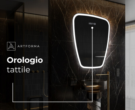 Specchio da bagno LED di forma irregolare Z222 #7