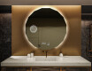 Rotondo specchio parete retroilluminato per bagno L113 #1