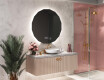 Rotondo specchio parete retroilluminato per bagno L113 #2