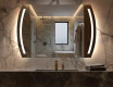 Specchio da parete moderno per bagno con luci L67