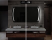 Specchio da parete moderno per bagno con luci L67 #5
