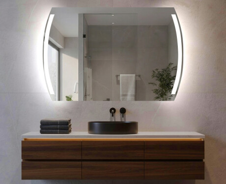 Specchio bagno retroilluminato LED L68