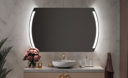 Specchio bagno retroilluminato LED L68