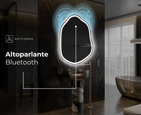 Specchio da bagno LED di forma irregolare E222 #6