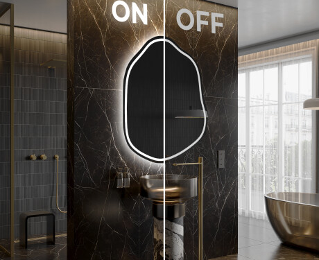 Specchio da bagno LED di forma irregolare E223 #3