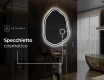 Specchio da bagno LED di forma irregolare E223 #5