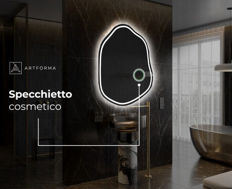 Specchio da bagno LED di forma irregolare E223 #5