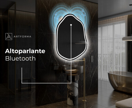 Specchio da bagno LED di forma irregolare E223 #6