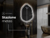 Specchio da bagno LED di forma irregolare E223 #7