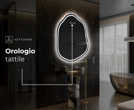 Specchio da bagno LED di forma irregolare E223 #8