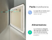 Specchio bagno retroilluminato LED L141 #10