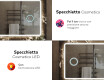 Specchio bagno retroilluminato LED L141 #8
