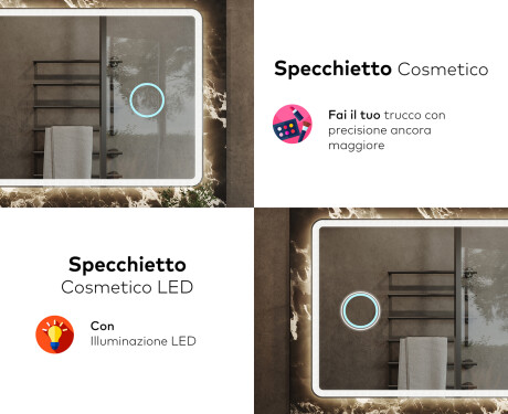 Specchio bagno retroilluminato LED L141 #8