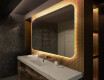 Specchio da parete moderno per bagno con luci L142