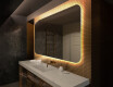 Specchio da parete moderno per bagno con luci L142
