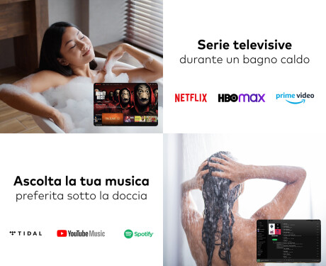 Specchio da parete moderno per bagno con luci L142 #4