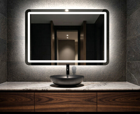 Specchio bagno con luce LED L143